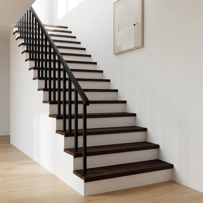 Stair Treads 2 pcs 120 x 25 x 2 cm Dark Brown Solid Beech Wood