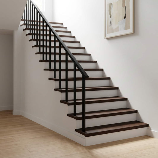 Stair Treads 8 pcs 110 x 30 x 2 cm Dark Brown Solid Beech Wood