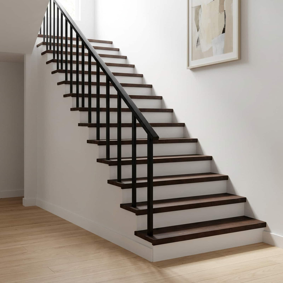 Stair Treads 8 pcs 120 x 30 x 2 cm Dark Brown Solid Beech Wood