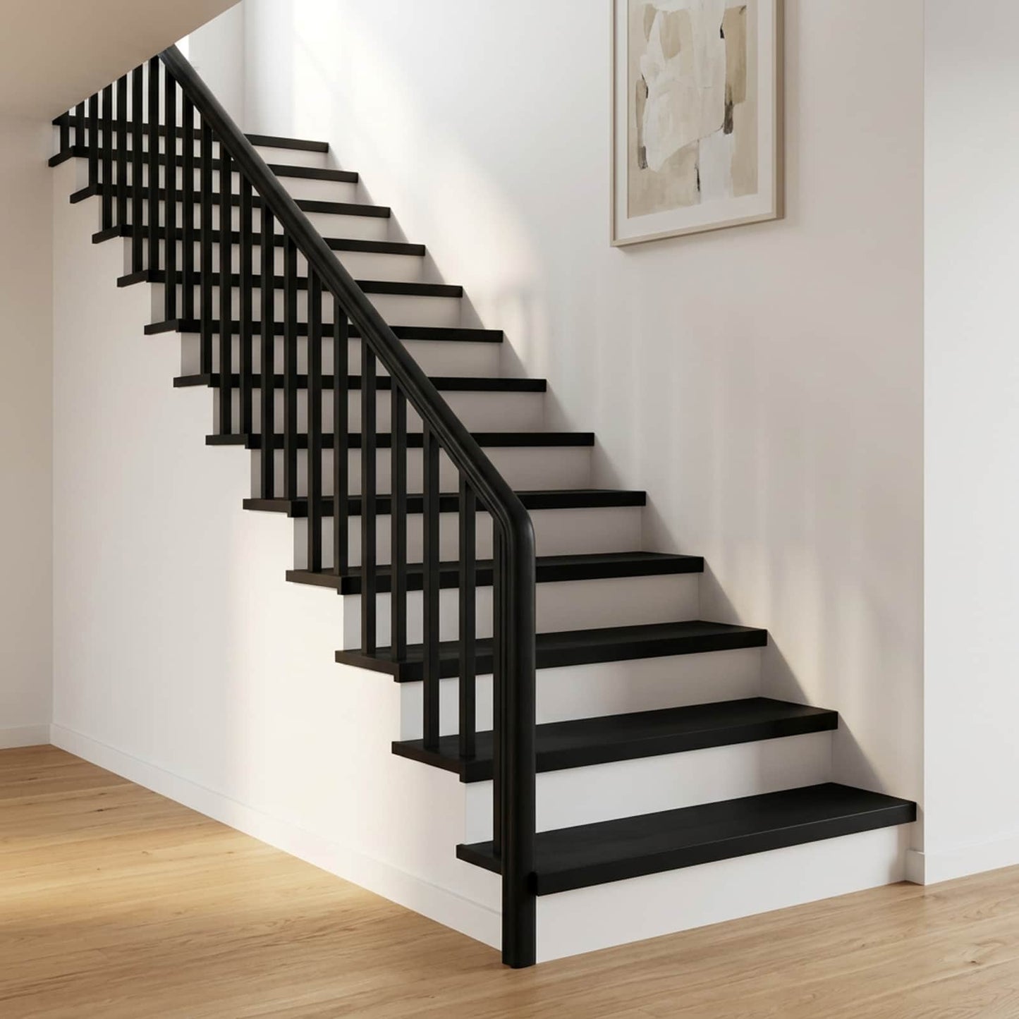 Stair Treads 12 pcs 90 x 25 x 2 cm Black Solid Beech Wood