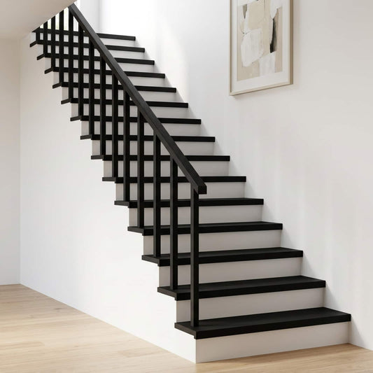 Stair Treads 12 pcs 90 x 30 x 2 cm Black Solid Beech Wood