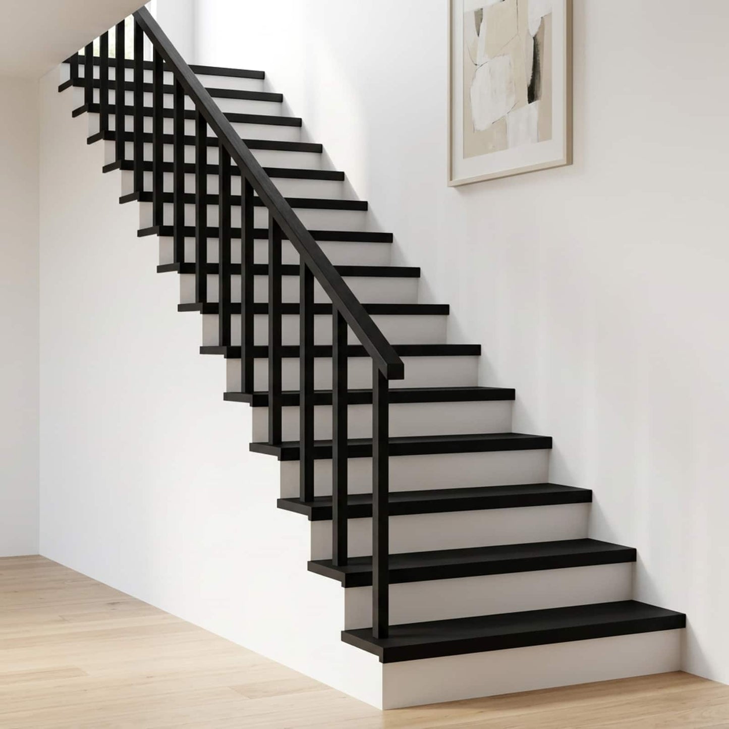 Stair Treads 2 pcs 80 x 30 x 2 cm Black Solid Beech Wood