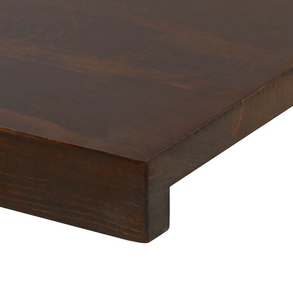 Stair Treads 4 pcs 80 x 25 x 2 cm Dark Brown Solid Beech Wood