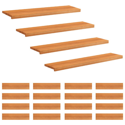 Stair Treads 20 pcs 110 x 30 x 2 cm Light Brown