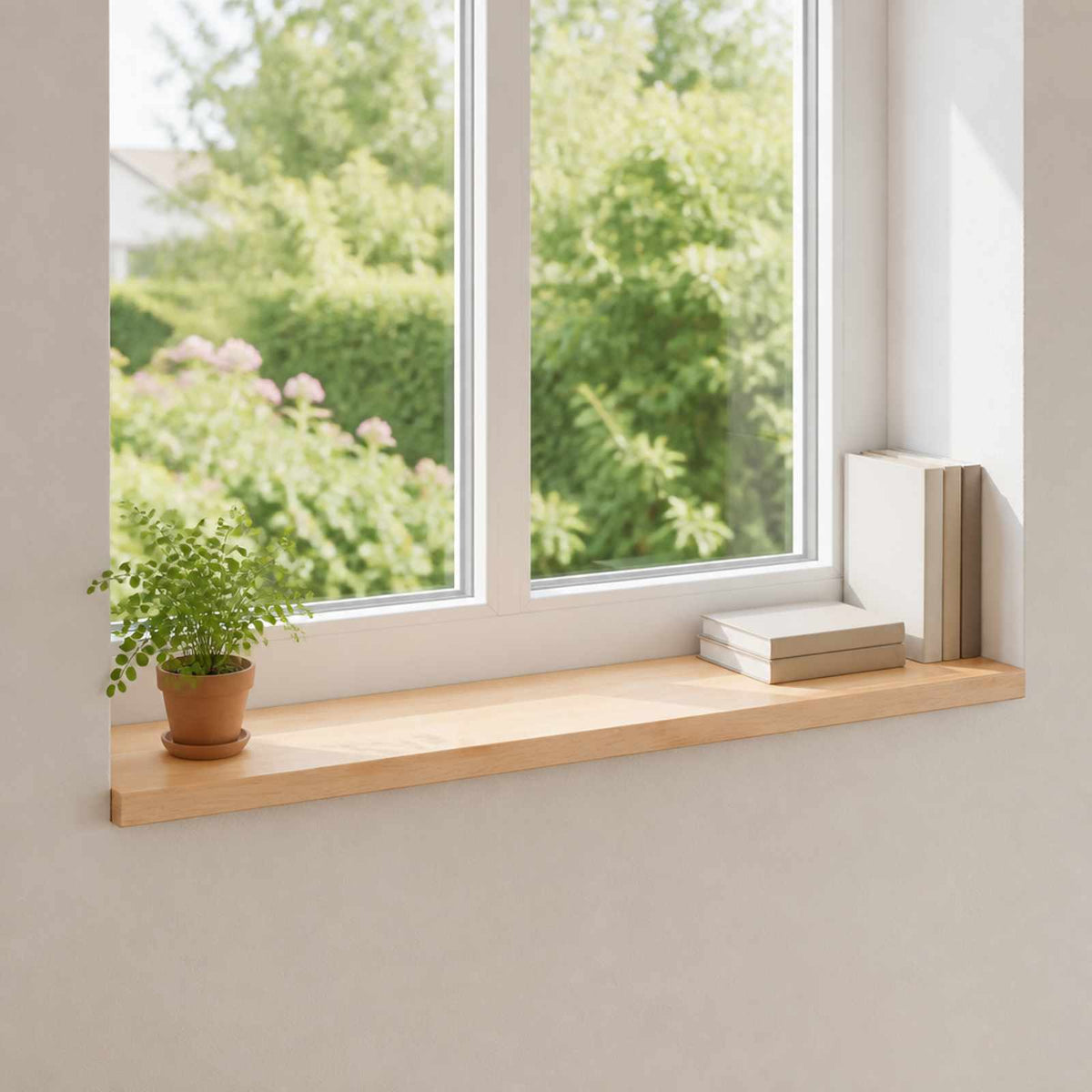 Window Sills 2 pcs Natural 70 x 15 x 2 cm Solid Beech Wood