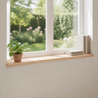 Window Sills 2 pcs Natural 160 x 30 x 2 cm Solid Beech Wood