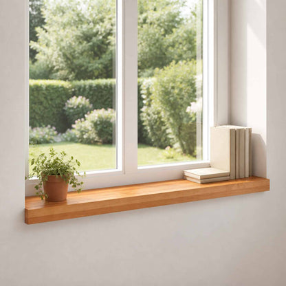 Window Sills 2 pcs Light Brown 70 x 15 x 2 cm Solid Beech Wood