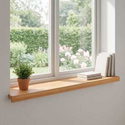 Window Sills 2 pcs Light Brown 70 x 30 x 2 cm Solid Beech Wood