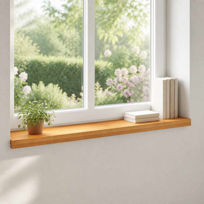 Window Sills 2 pcs Light Brown 70 x 30 x 2 cm Solid Beech Wood