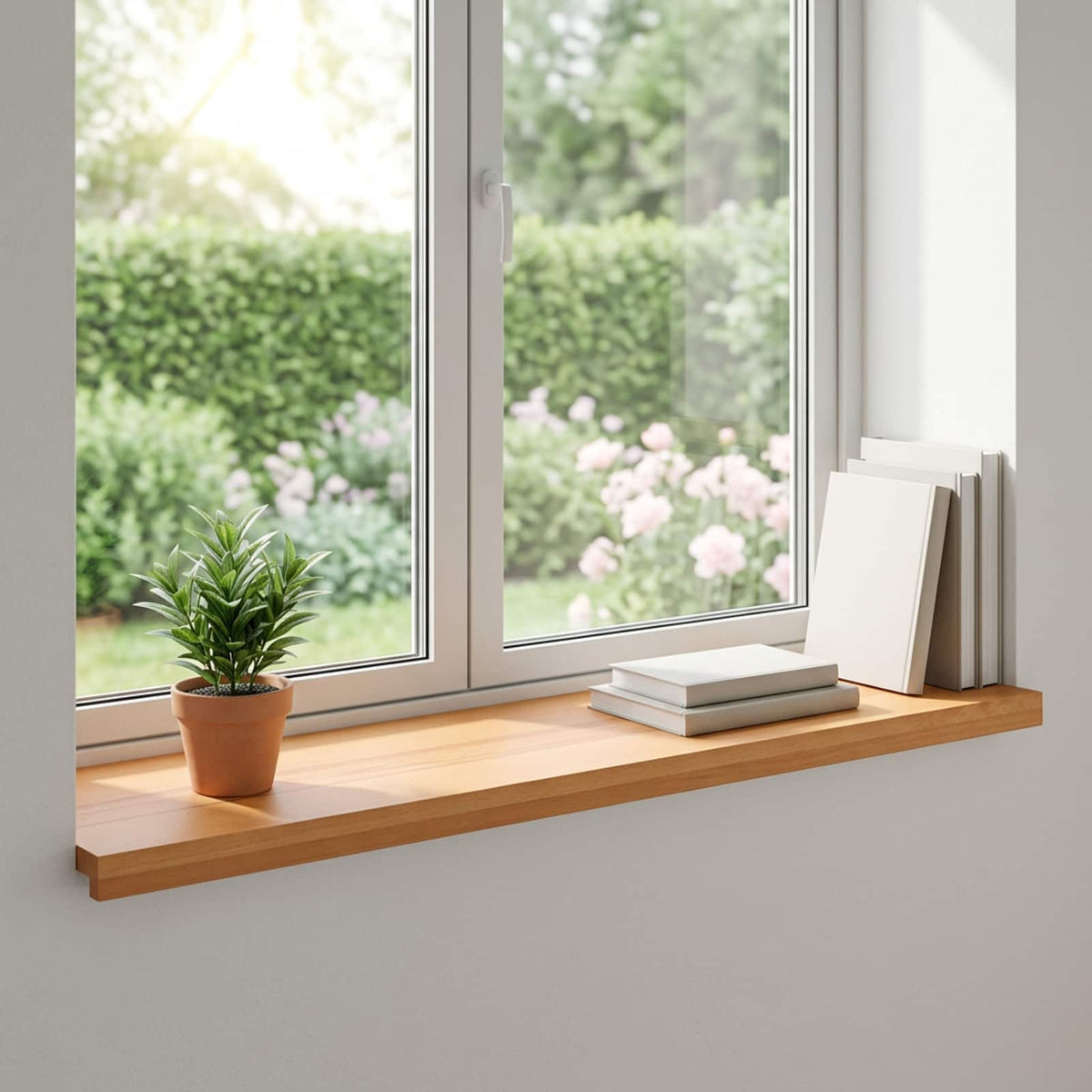 Window Sills 2 pcs Light Brown 70 x 40 x 2 cm Solid Beech Wood