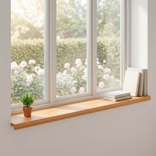 Window Sills 2 pcs Light Brown 160 x 40 x 2 cm Solid Beech Wood