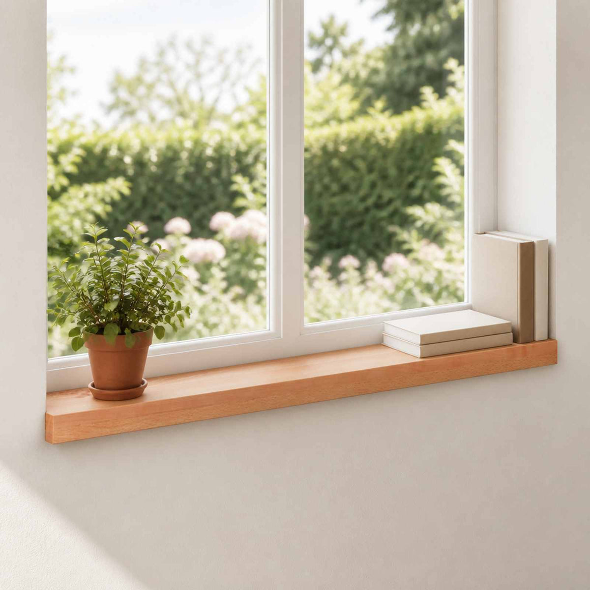 Window Sills 2 pcs Varnished 80x 15 x 2 cm Solid Beech Wood