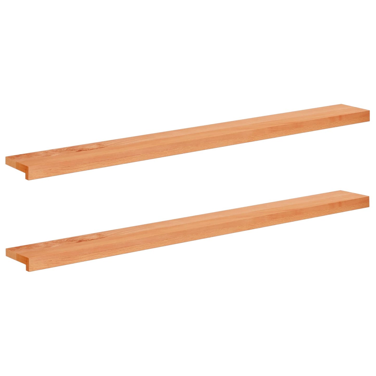 Window Sills 2 pcs Varnished 160 x 15 x 2 cm Solid Beech Wood