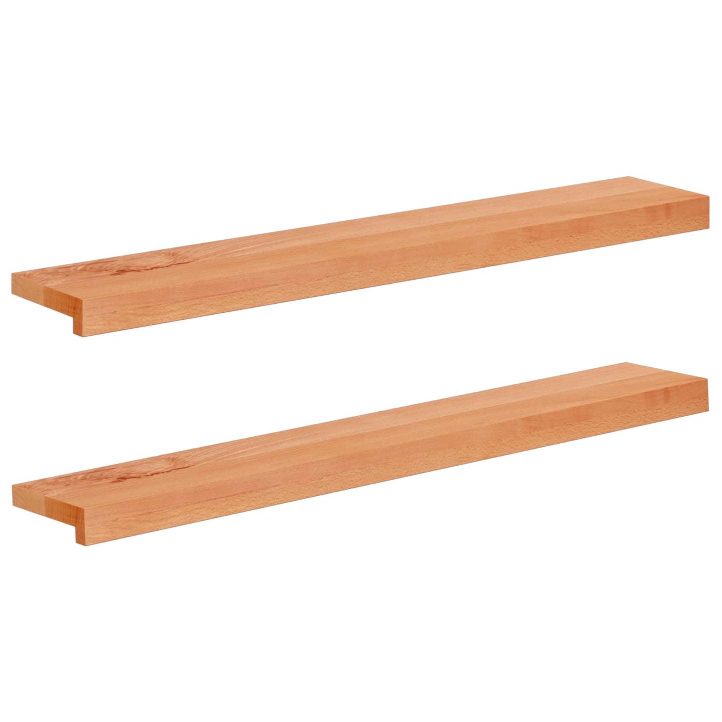 Window Sills 2 pcs Varnished 90 x 20 x 2 cm Solid Beech Wood