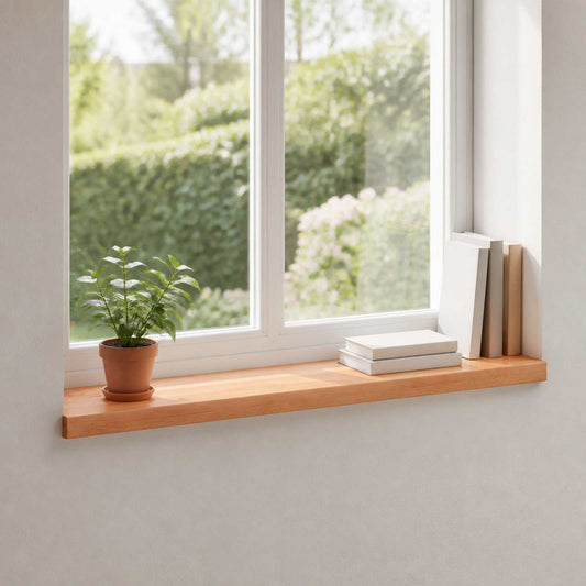 Window Sills 2 pcs Varnished 90 x 25 x 2 cm Solid Beech Wood