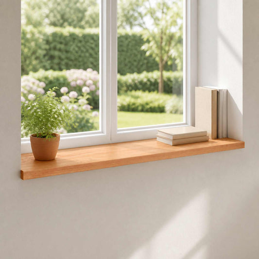Window Sills 2 pcs Varnished 120 x 25 x 2 cm Solid Beech Wood