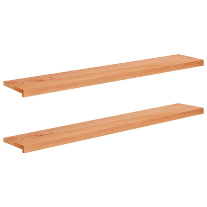 Window Sills 2 pcs Varnished 160 x 25 x 2 cm Solid Beech Wood