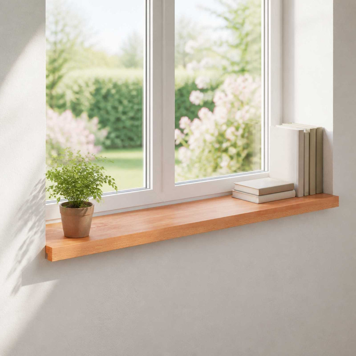 Window Sills 2 pcs Varnished 80x 40 x 2 cm Solid Beech Wood