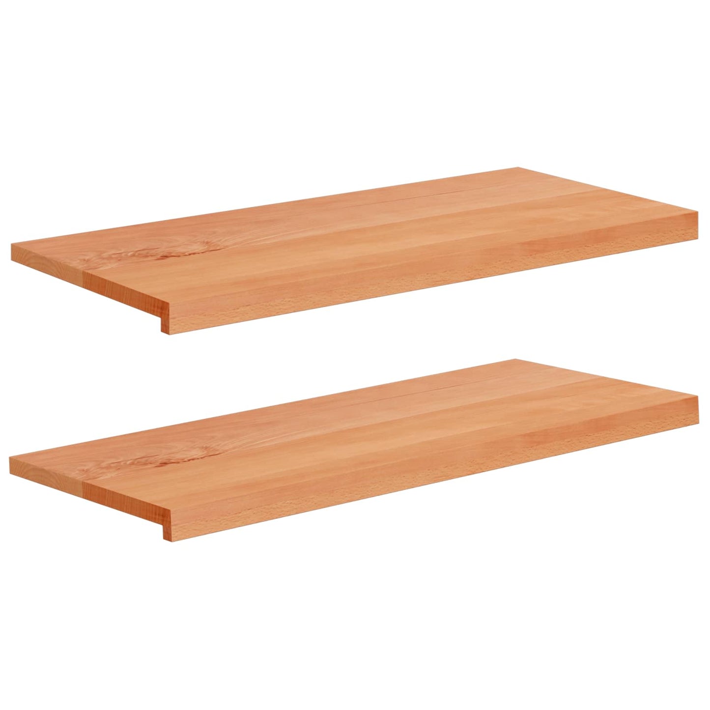 Window Sills 2 pcs Varnished 90 x 40 x 2 cm Solid Beech Wood