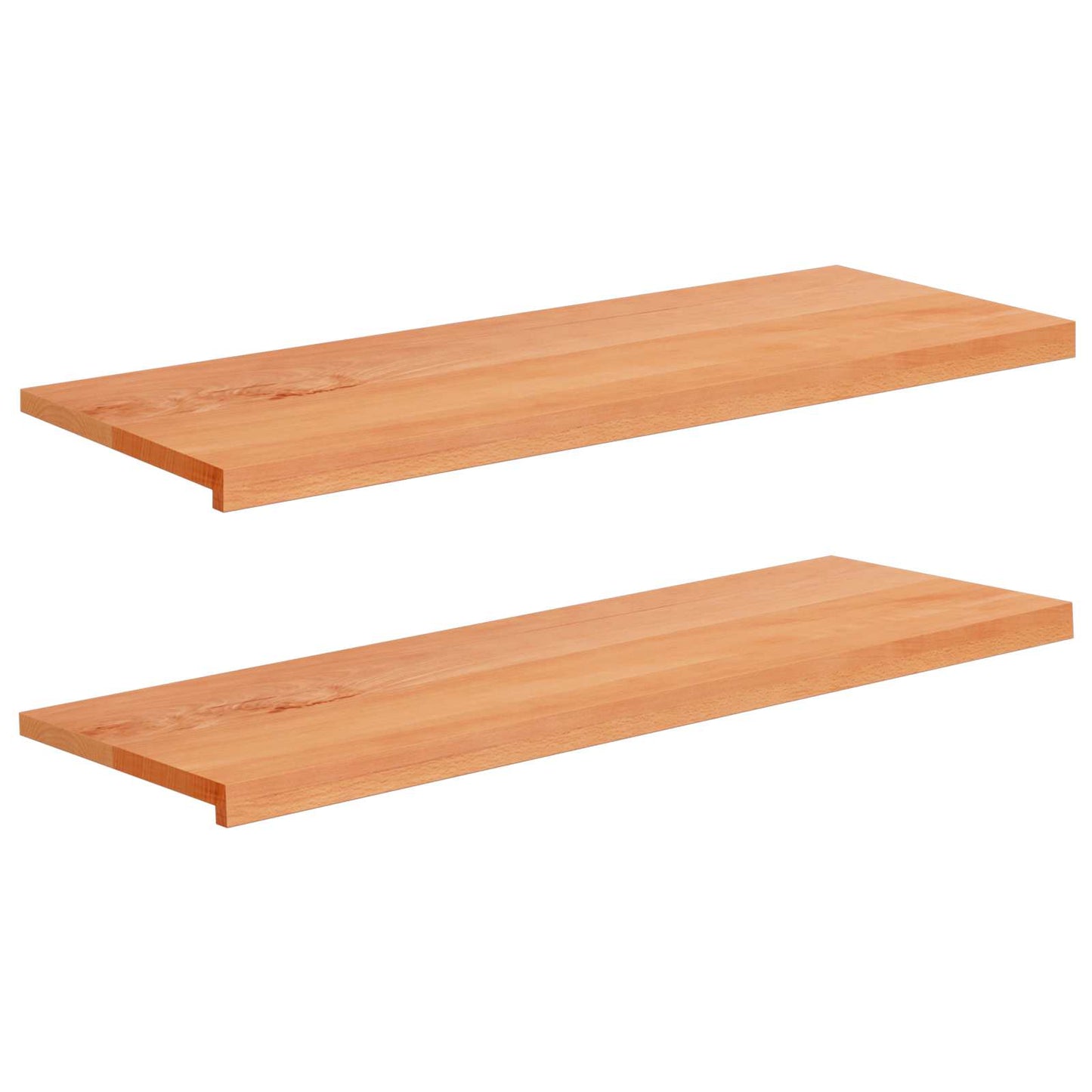Window Sills 2 pcs Varnished 110 x 40 x 2 cm Solid Beech Wood