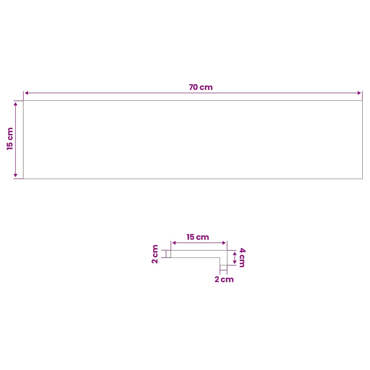 Window Sills 2 pcs Brown 70 x 15 x 2 cm Solid Beech Wood