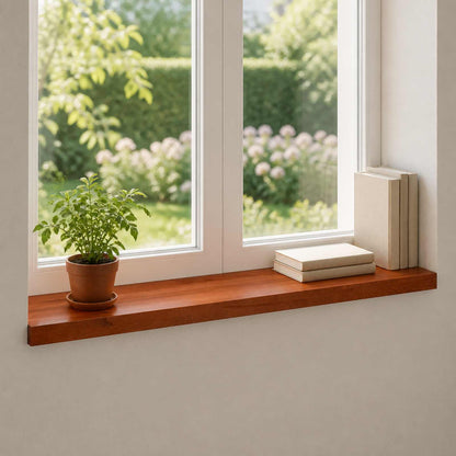 Window Sills 2 pcs Brown 90 x 25 x 2 cm Solid Beech Wood