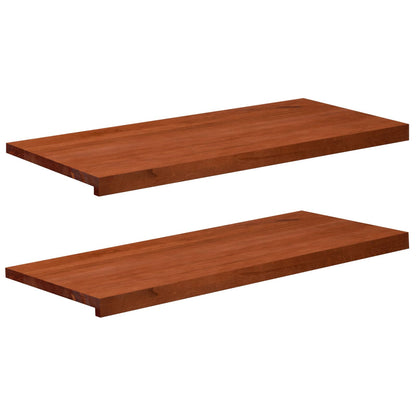 Window Sills 2 pcs Brown 90 x 40 x 2 cm Solid Beech Wood