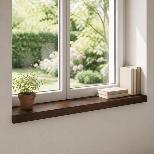 Window Sills 2 pcs Dark Brown 70 x 15 x 2 cm Solid Beech Wood