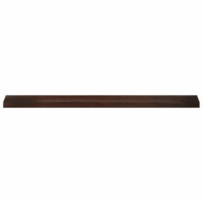 Window Sills 2 pcs Dark Brown 140 x 15 x 2 cm Solid Beech Wood