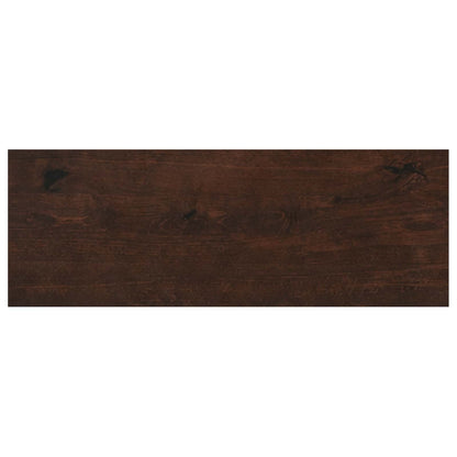 Window Sills 2 pcs Dark Brown 80x 25 x 2 cm Solid Beech Wood