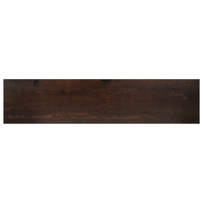 Window Sills 2 pcs Dark Brown 110 x 25 x 2 cm Solid Beech Wood
