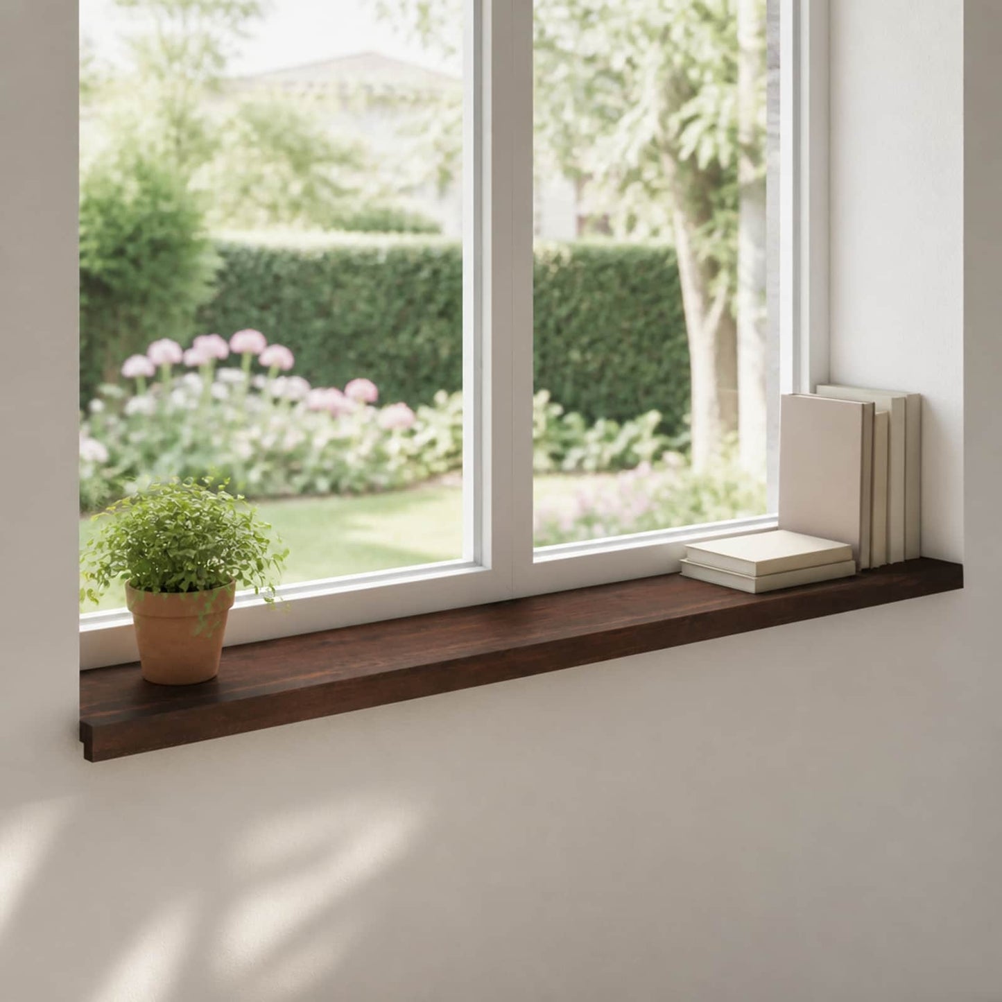 Window Sills 2 pcs Dark Brown 140 x 30 x 2 cm Solid Beech Wood