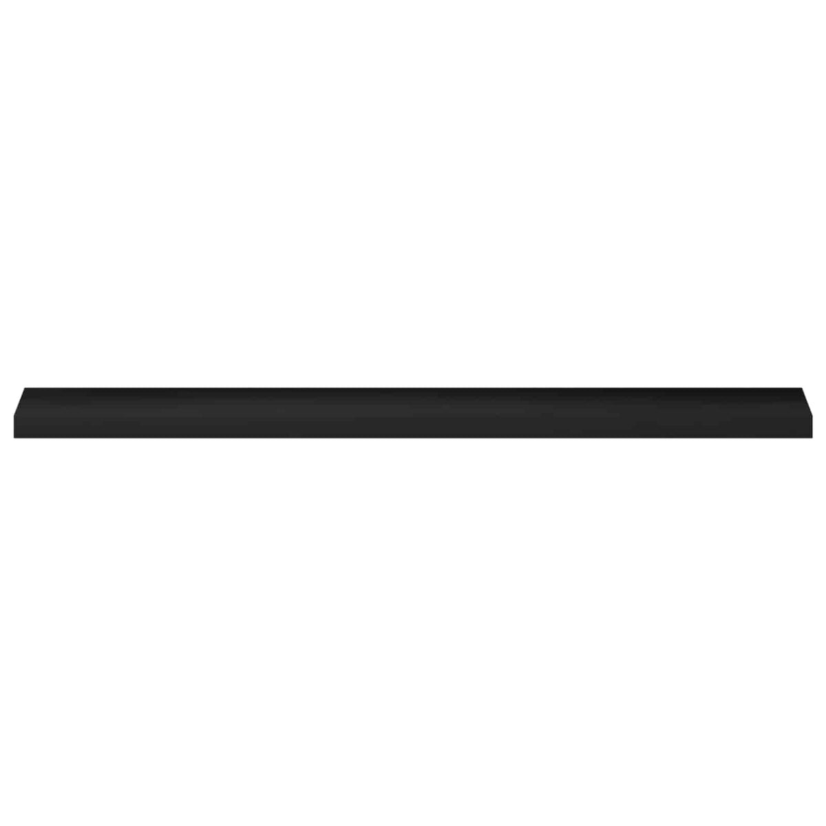 Window Sills 2 pcs Black 140 x 20 x 2 cm Solid Beech Wood
