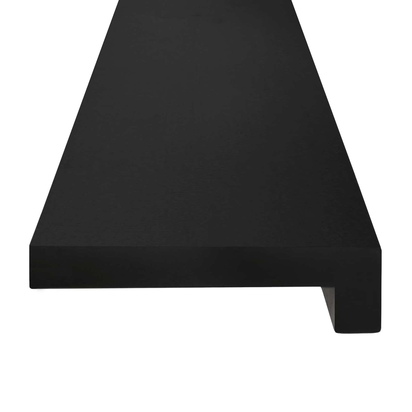 Window Sills 2 pcs Black 160 x 20 x 2 cm Solid Beech Wood