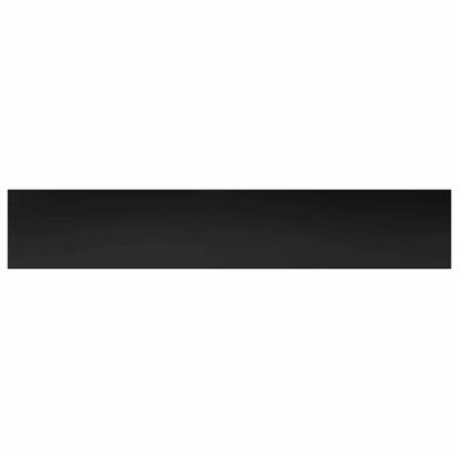Window Sills 2 pcs Black 140 x 25 x 2 cm Solid Beech Wood