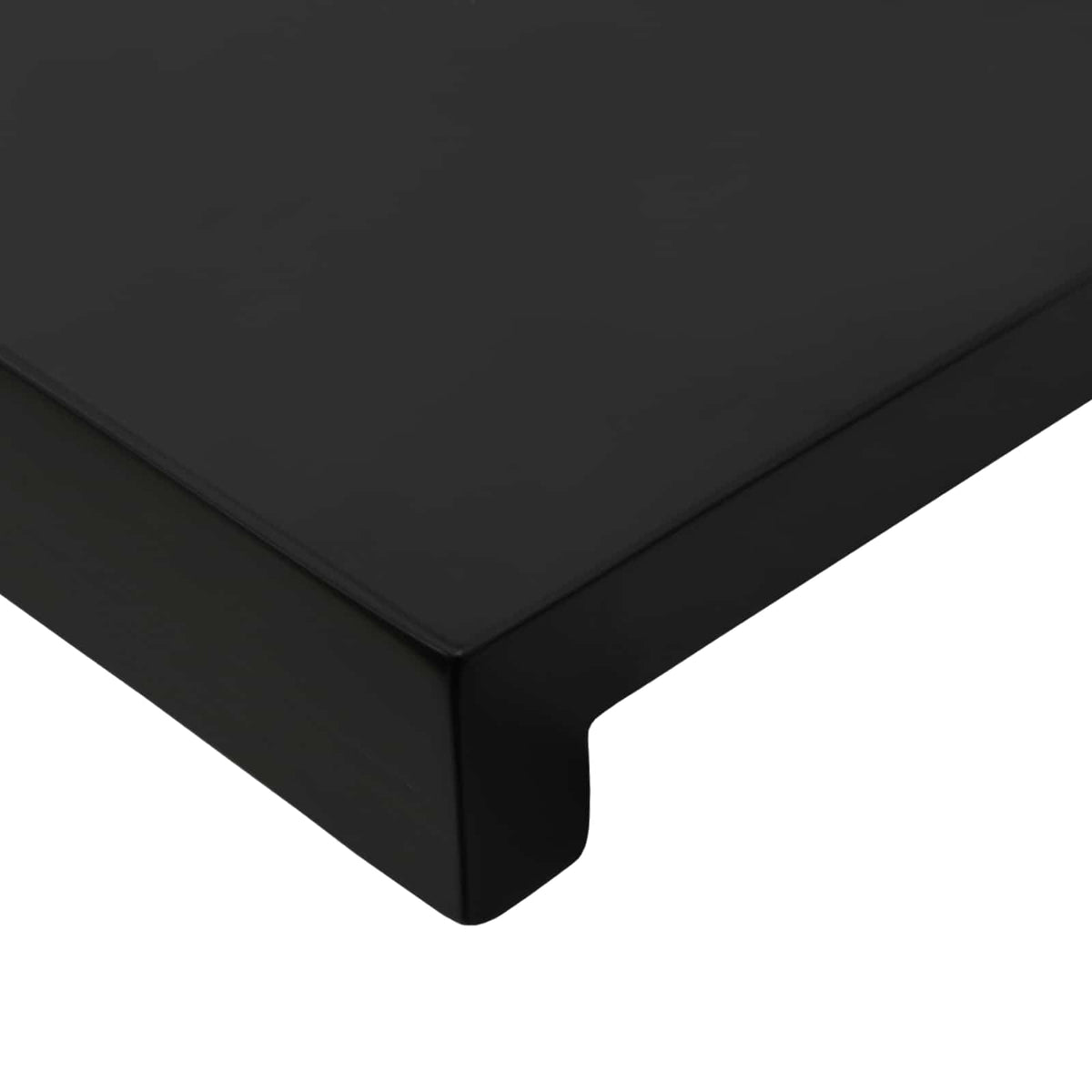 Window Sills 2 pcs Black 140 x 40 x 2 cm Solid Beech Wood