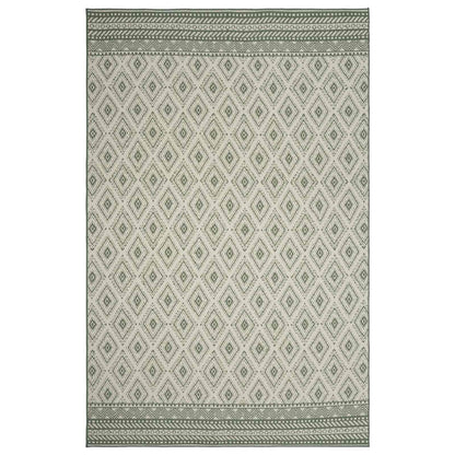 Area Rug Natural and Green 160 x 230 cm PET