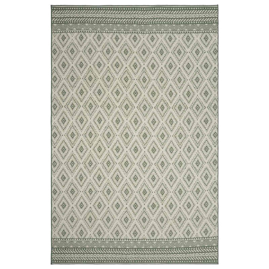 Area Rug Natural and Green 160 x 230 cm PET