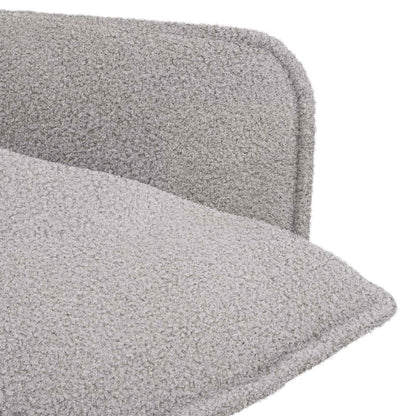 Armchair Light Grey Bouclé