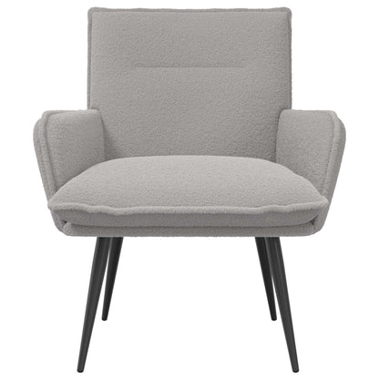 Armchair Light Grey Bouclé