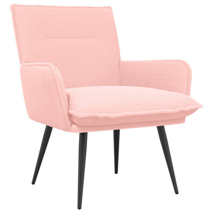 Armchair Pink Bouclé