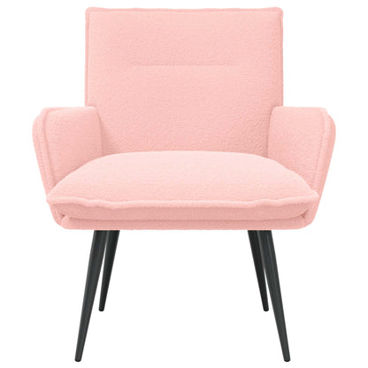 Armchair Pink Bouclé