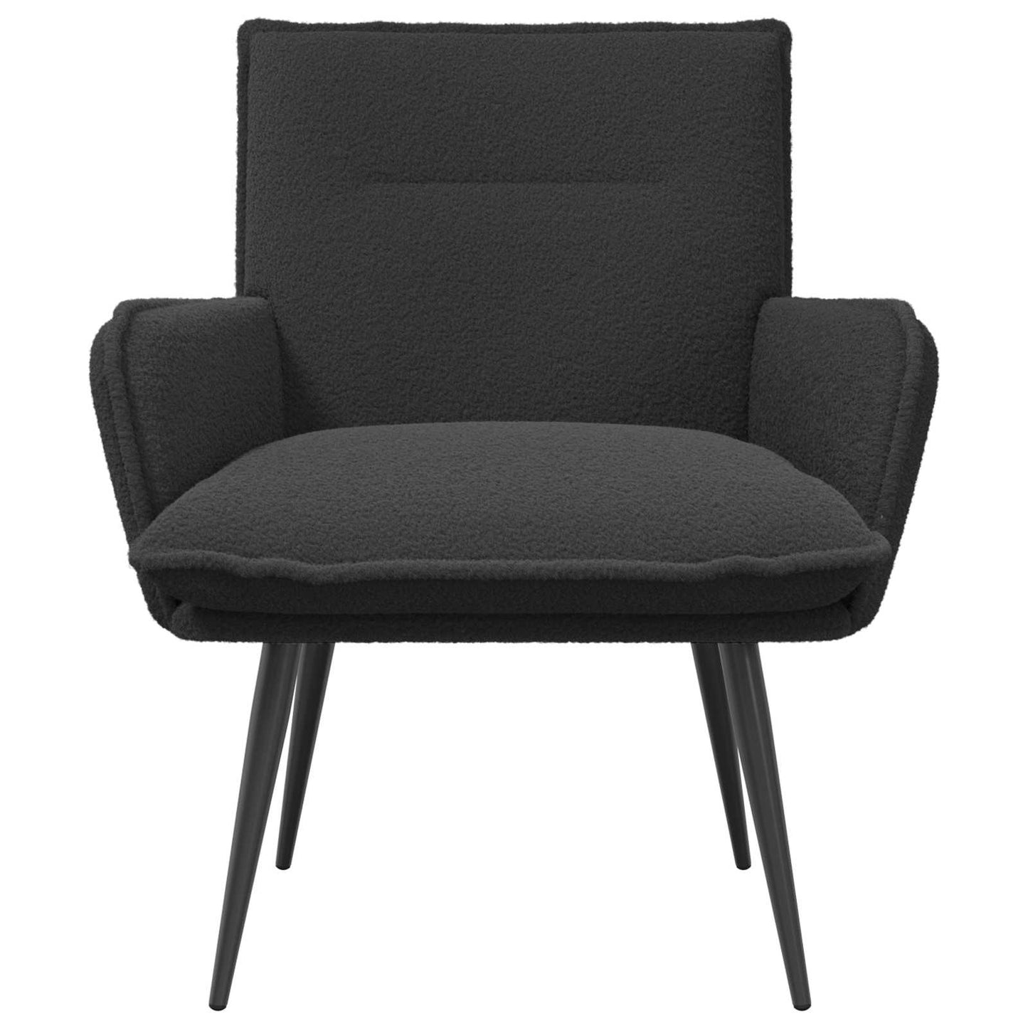 Armchair Dark Grey Bouclé