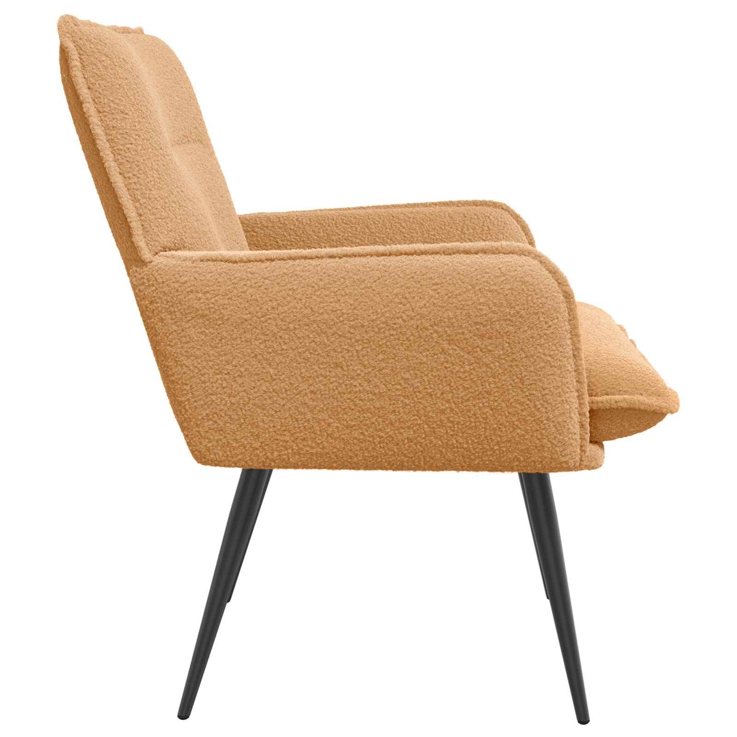 Armchair Beige Bouclé