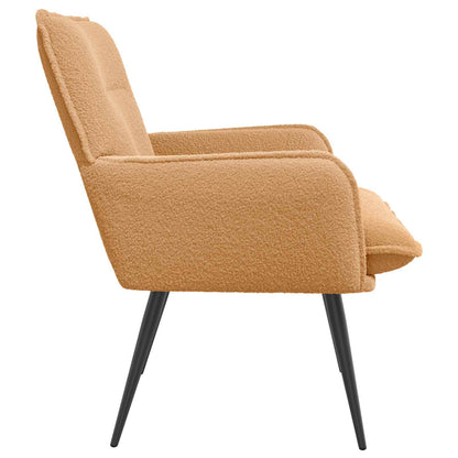 Armchair Beige Bouclé