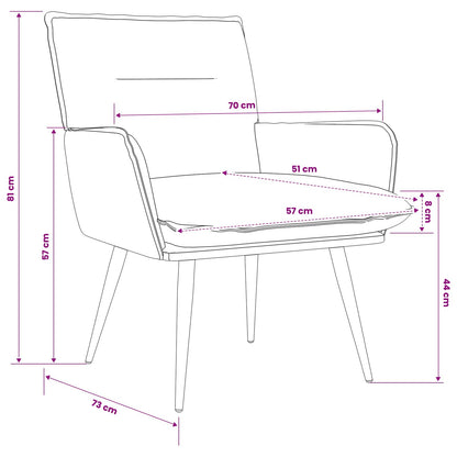 Armchair Cream Fabric