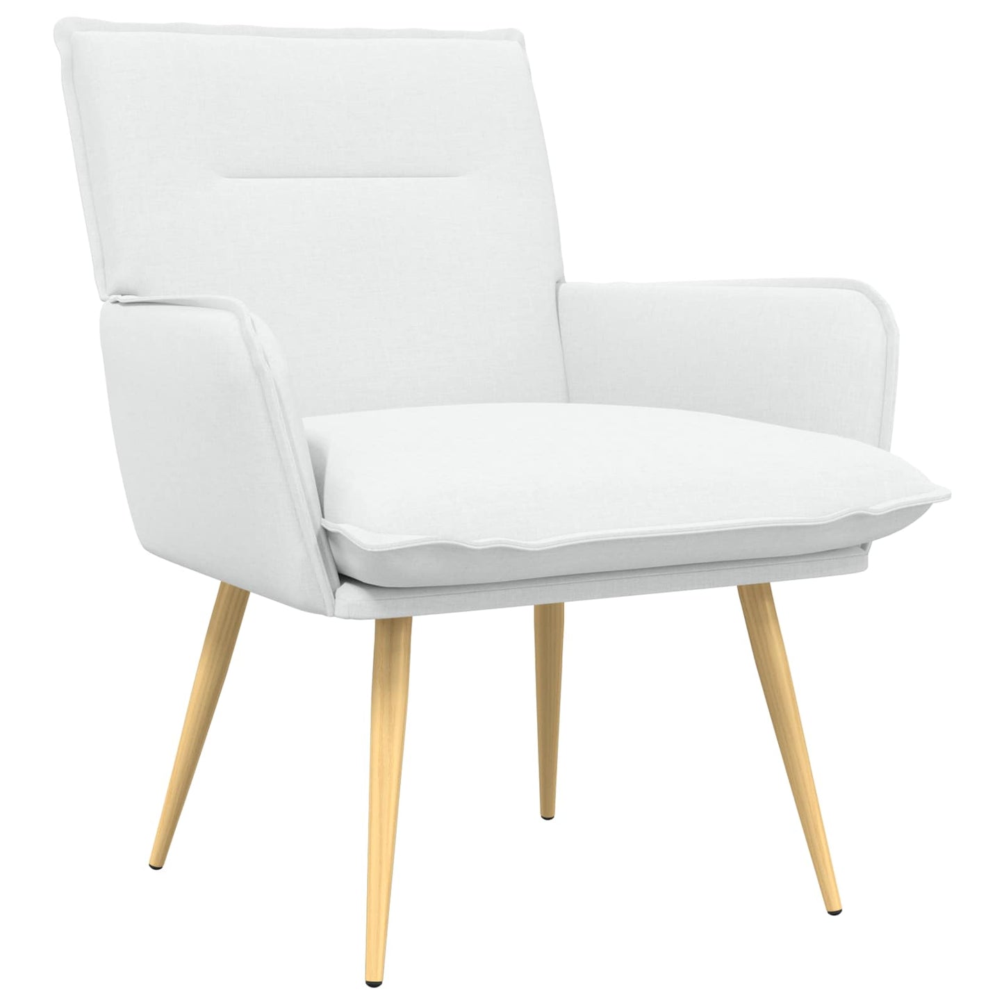 Armchair White Fabric
