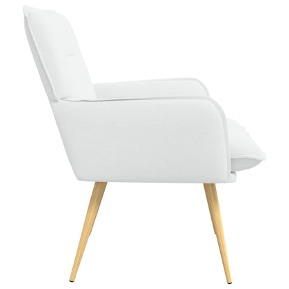 Armchair White Fabric