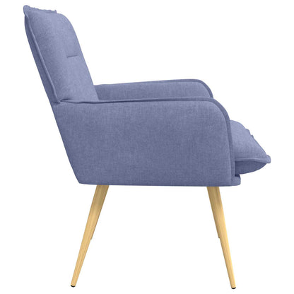 Armchair Jeans Blue Fabric