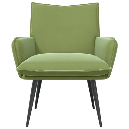 Armchair Light Green Velvet